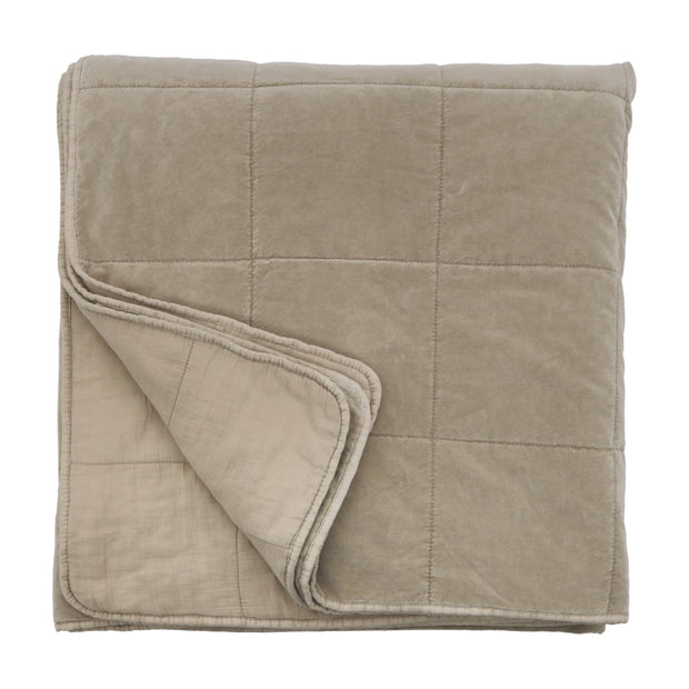 Pom Pom at Home Amsterdam Taupe Coverlet ~ Available in Twin, Queen and King Sizes