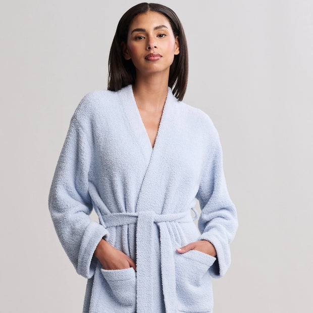 Barefoot Dreams CozyChic Snow Drop Robe ~ Size Small / Medium