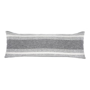 Pom Pom at Home Alpine Grey and Ivory Striped Blanket