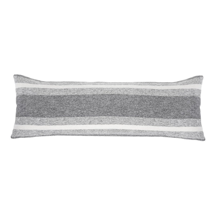 Pom Pom at Home Alpine Grey and Ivory Striped Blanket
