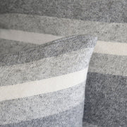 Pom Pom at Home Alpine Grey and Ivory Striped Blanket