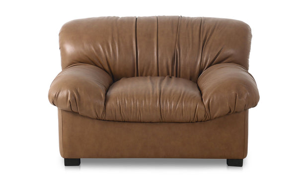 Moe's Home Collection Halston Tan Leather Lounge Chair