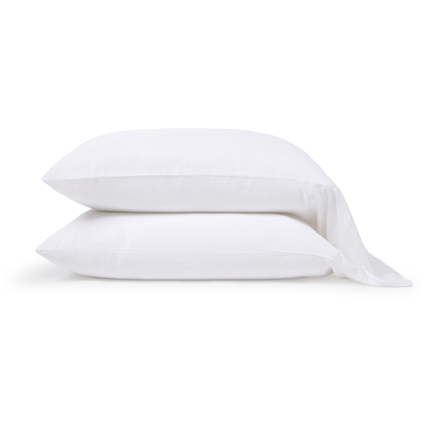 Pom Pom at Home Bamboo Sateen White Sheet Set ~ Available in Twin, Queen and King Sizes