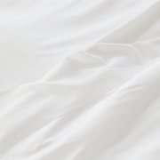 Pom Pom at Home White Cotton Sateen Sheet Set ~ Available in Twin, Queen and King Sizes