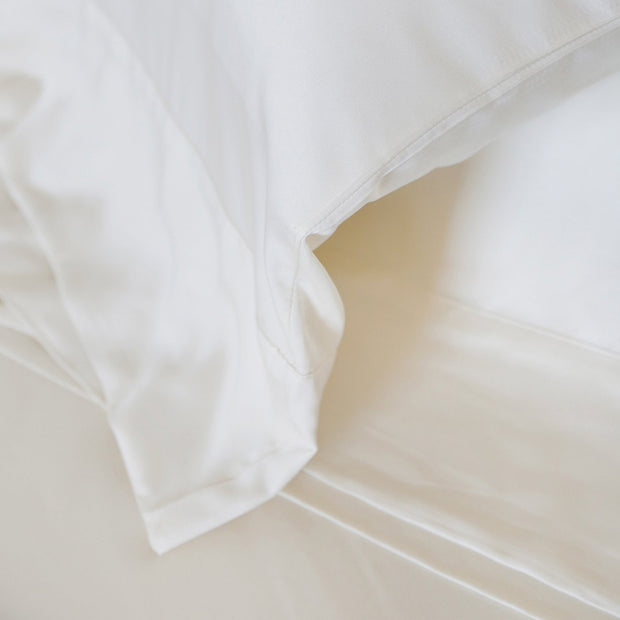 Pom Pom at Home Bamboo Sateen Ivory Sheet Set ~ Available in Twin, Queen and King Sizes