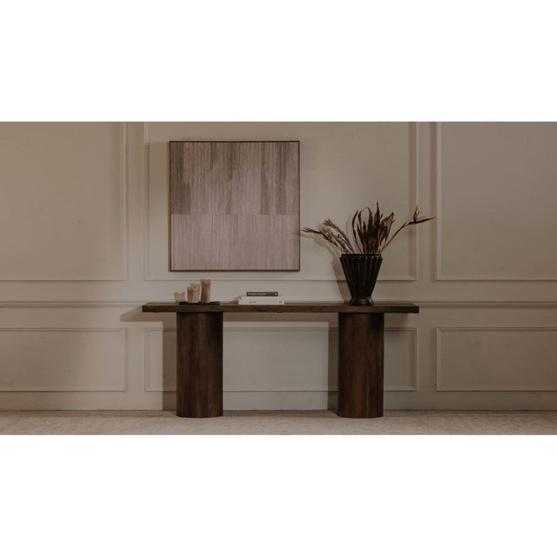 Moe’s Home Collection Hadley Warm Brown Reclaimed Wood Console Table
