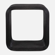 Uttermost Compton Black Rattan Side Table
