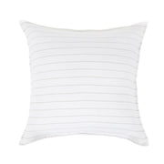 Pom Pom at Home Blake White  & Natural Striped Linen Duvet Cover and Shams ~ Available In Queen and King Sizes