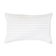 Pom Pom at Home Blake White  & Natural Striped Linen Duvet Cover and Shams ~ Available In Queen and King Sizes