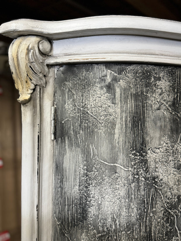 Casa Bonita Peruvian Hand-Painted Carved Wood Blanche Buffet
