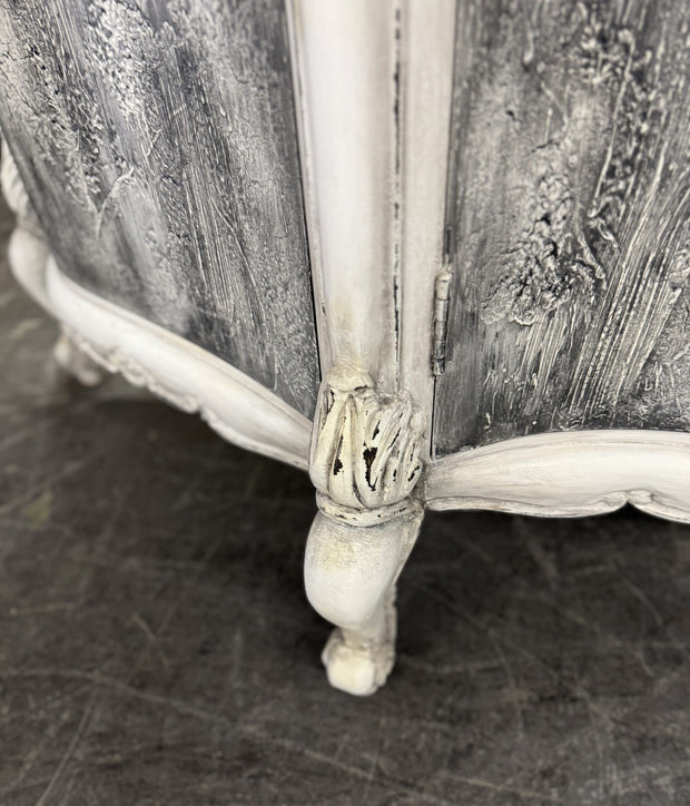 Casa Bonita Peruvian Hand-Painted Carved Wood Blanche Buffet