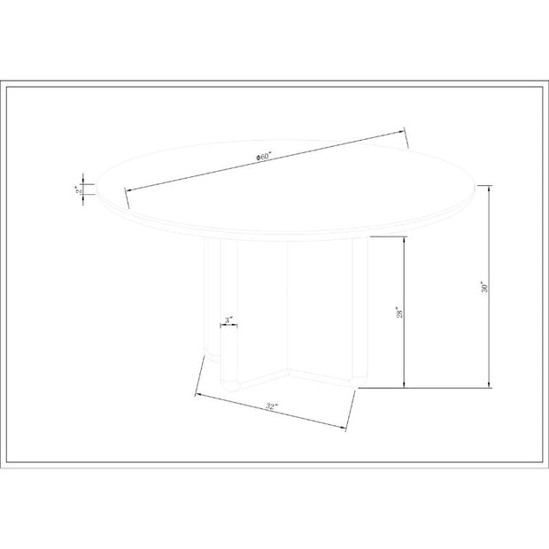 Surya x Becki Owens Collection Atra Wood Dining Table