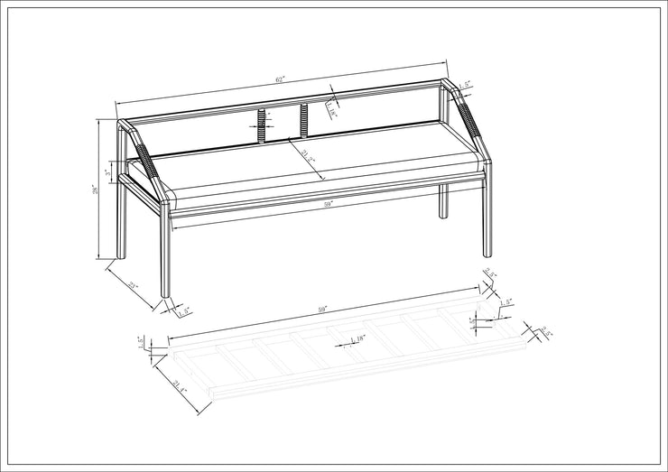 Surya x Becki Owens Collection Atra Bench