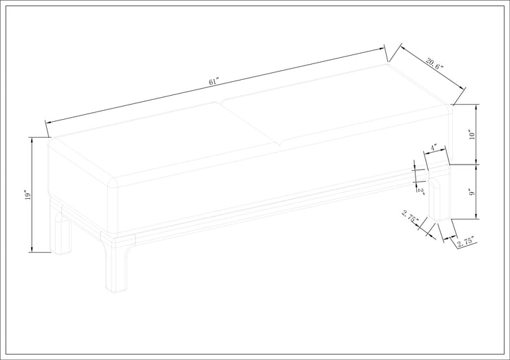 Surya x Becki Owens Collection Bradley Bench