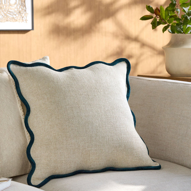 Becki Owens x LIVABLISS Collection Caliza Scalloped Pillow