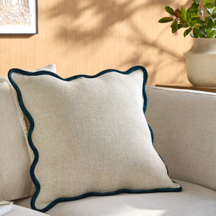 Becki Owens x LIVABLISS Collection Caliza Scalloped Pillow