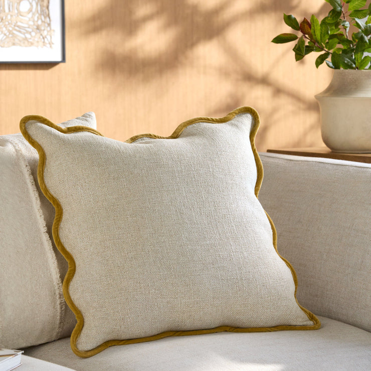 Becki Owens x LIVABLISS Caliza Scalloped Pillow