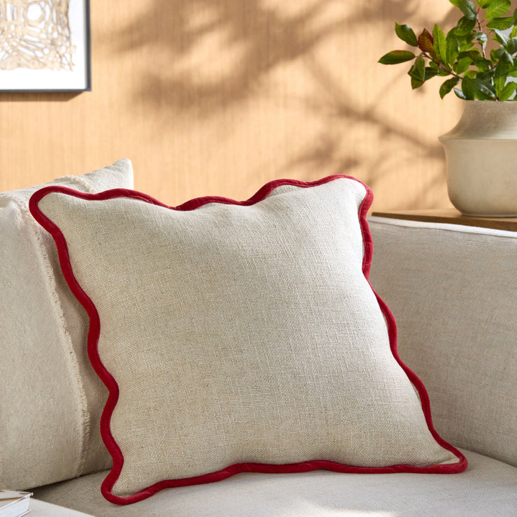 Becki Owens x LIVABLISS Caliza Scalloped Pillow