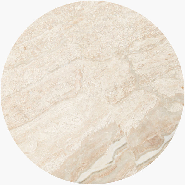 Surya x Becki Owens Collection Eve End Table with Marble Inset Top