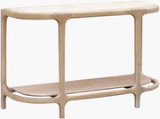 Surya x Becki Owens Collection Eve Marble Topped Console Table