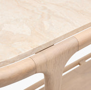 Surya x Becki Owens Collection Eve Marble Topped Console Table