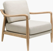 Becki Owens x SURYA Gaviota Accent Chair in Beige
