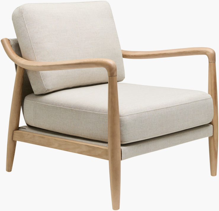Becki Owens x SURYA Gaviota Accent Chair in Beige