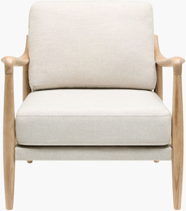 Becki Owens x SURYA Gaviota Accent Chair in Beige