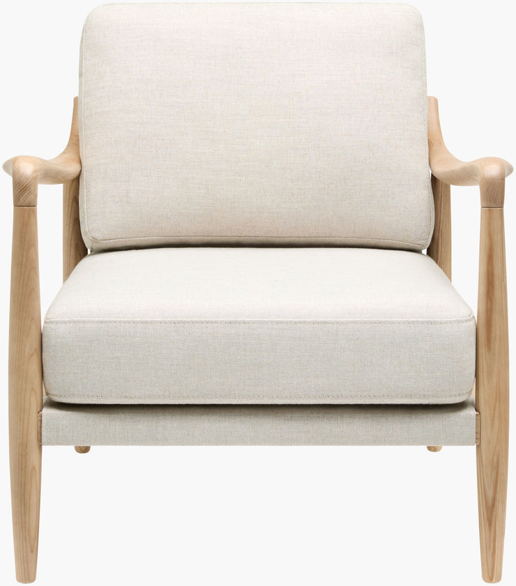 Becki Owens x SURYA Gaviota Accent Chair in Beige