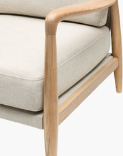 Becki Owens x SURYA Gaviota Accent Chair in Beige