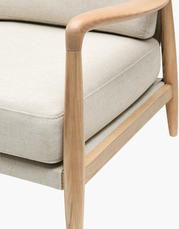 Becki Owens x SURYA Gaviota Accent Chair in Beige