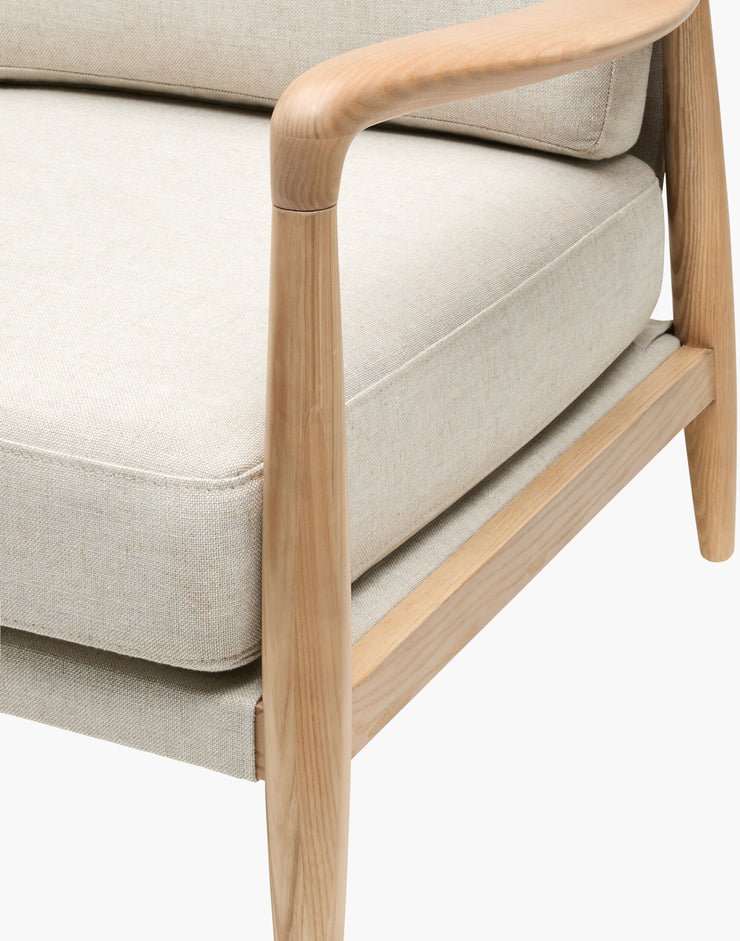 Becki Owens x SURYA Gaviota Accent Chair in Beige