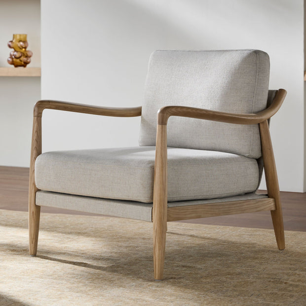 Becki Owens x SURYA Gaviota Accent Chair in Beige