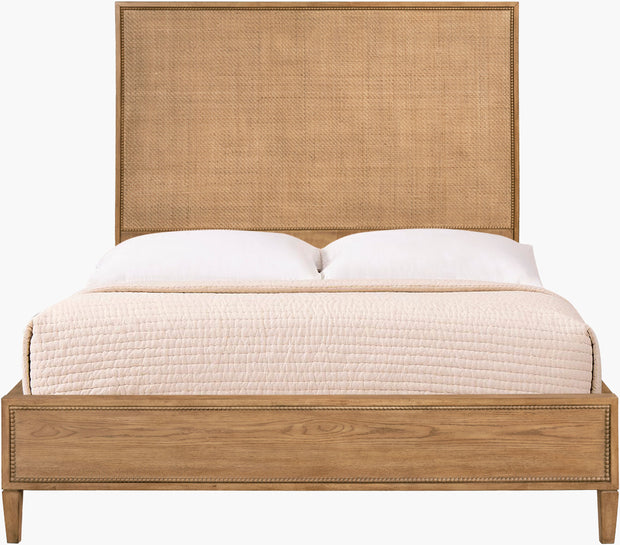 Surya x Becki Owens Collection Hermosa Wood and Rattan Bed