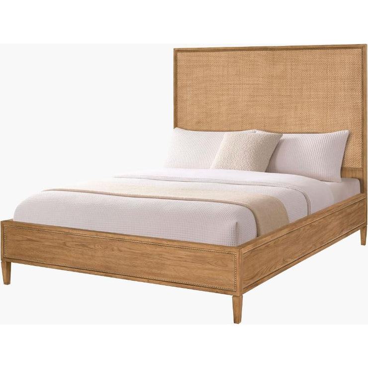Surya x Becki Owens Collection Hermosa Wood and Rattan Bed