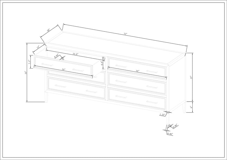 Surya x Becki Owens Collection Hermosa Wood Dresser