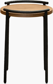 Becki Owens x SURYA Ojai Iron and Wood End Table
