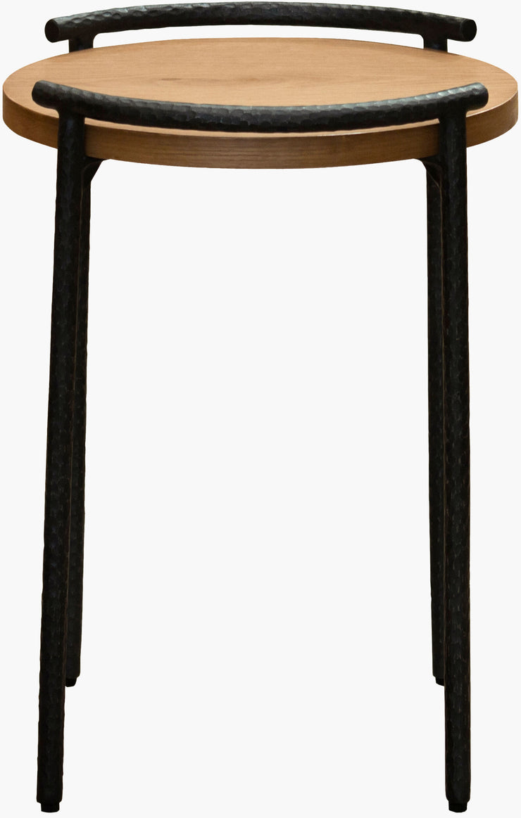 Becki Owens x SURYA Ojai Iron and Wood End Table