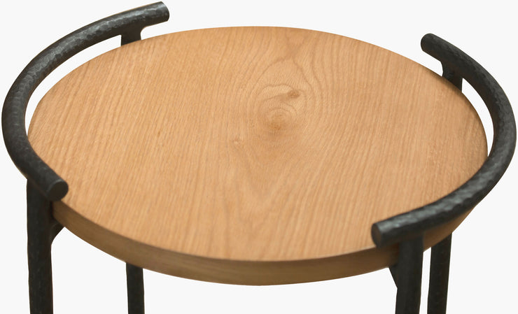 Becki Owens x SURYA Ojai Iron and Wood End Table