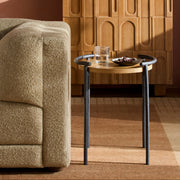 Becki Owens x SURYA Ojai Iron and Wood End Table