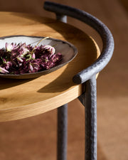 Becki Owens x SURYA Ojai Iron and Wood End Table