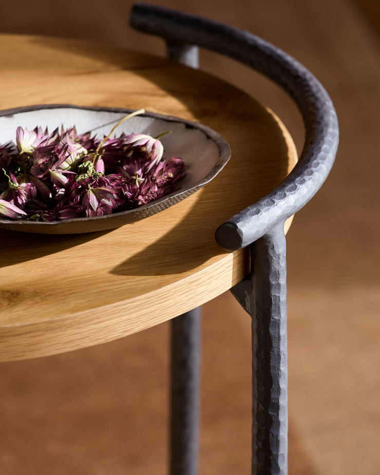 Becki Owens x SURYA Ojai Iron and Wood End Table