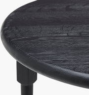 Surya x Becki Owens Collection Leandro End Table in Black Brushed Oak