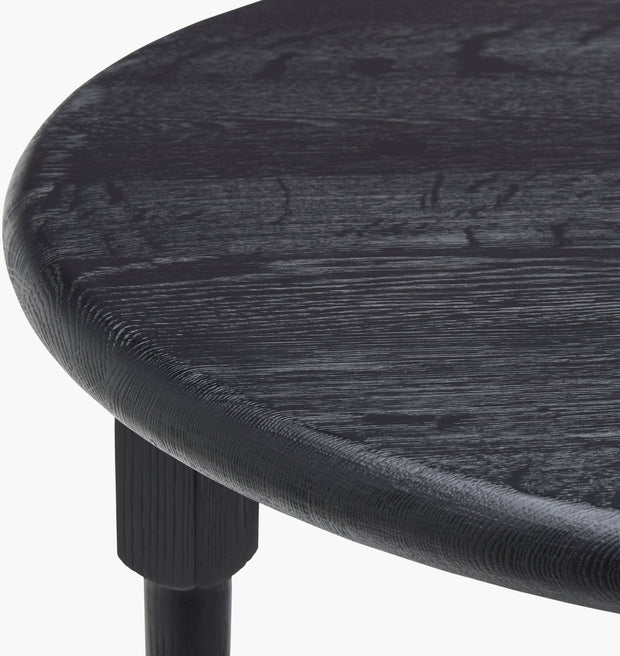Surya x Becki Owens Collection Leandro End Table in Black Brushed Oak
