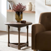 Surya x Becki Owens Collection Leandro End Table in Brown Brushed Oak
