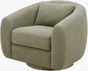 Surya x Becki Owens Collection Lomo Swivel Chair in Grass Green
