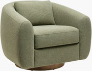 Surya x Becki Owens Collection Lomo Swivel Chair in Grass Green