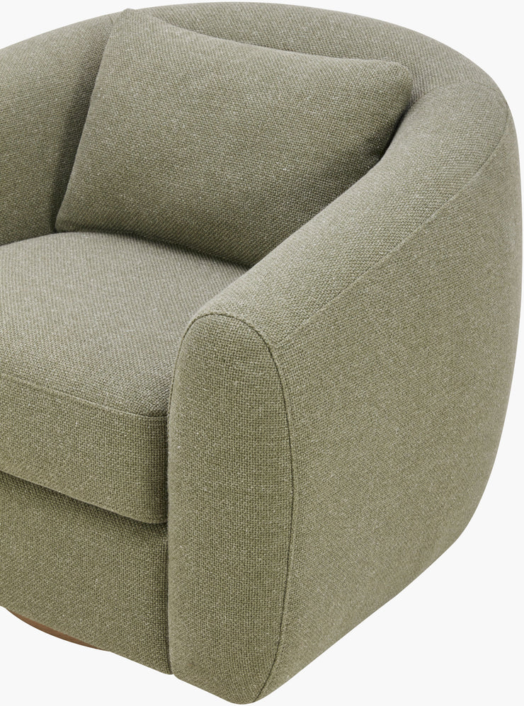 Surya x Becki Owens Collection Lomo Swivel Chair in Grass Green