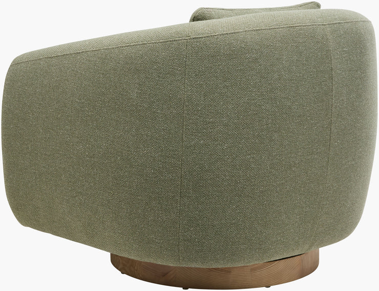 Surya x Becki Owens Collection Lomo Swivel Chair in Grass Green