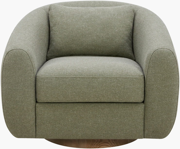 Surya x Becki Owens Collection Lomo Swivel Chair in Grass Green